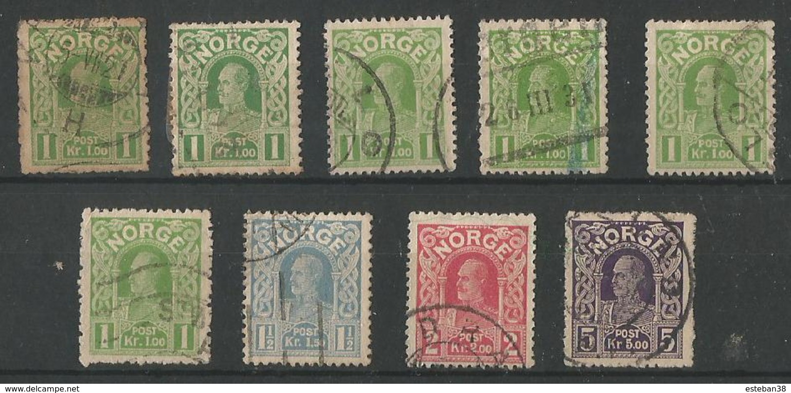 Haakon Vll (timbres Diverses) - Used Stamps