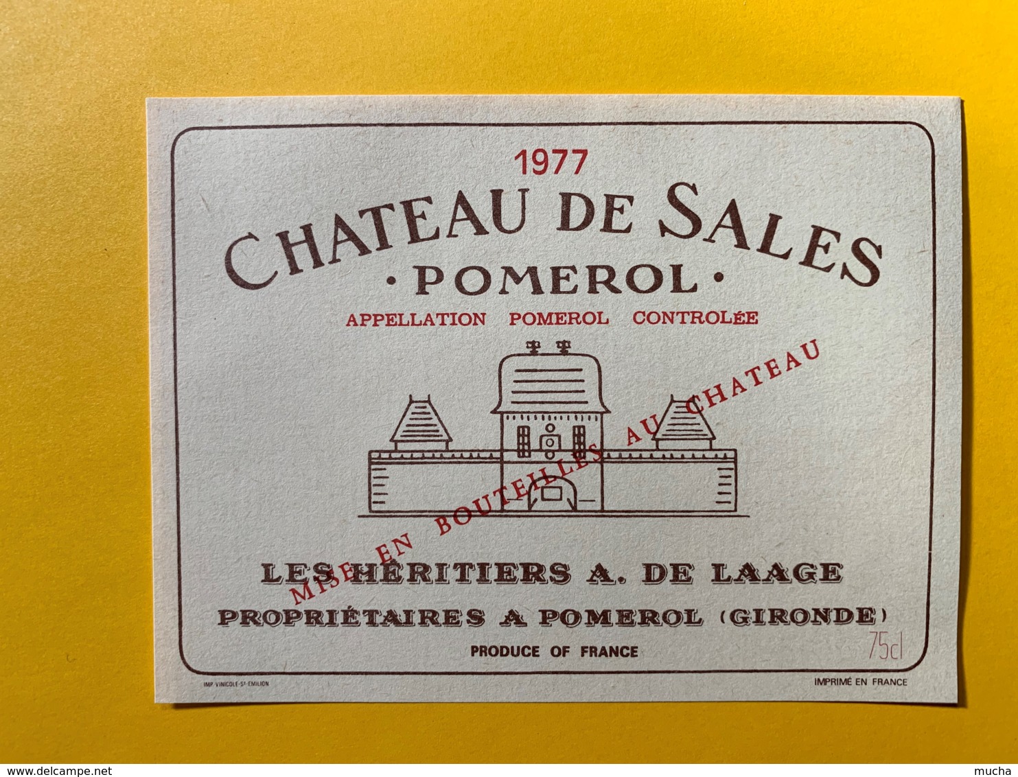 9856 - Château De Sales 1977 Pomerol - Bordeaux