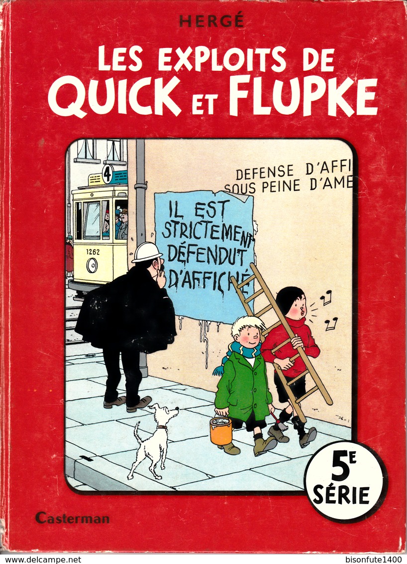 Tintin - Hergé : Les Exploits De Quick Et Flupke ( 5ème Série ) - Edition Des Années 60. - Quick Et Flupke