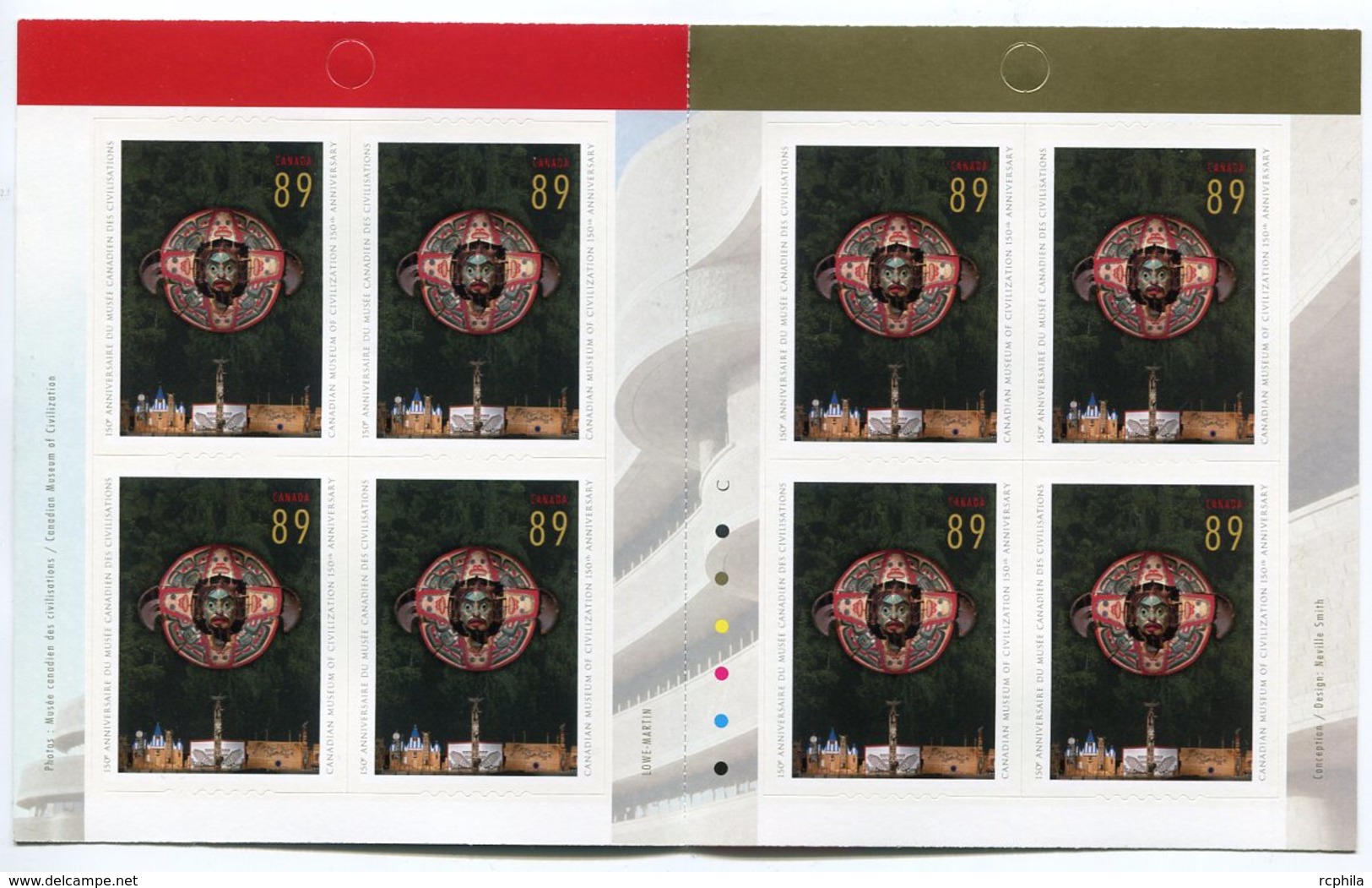 RC 11415 CANADA 2006 MUSÉE CANADIEN DES CIVILISATIONS CARNET BOOKLET MNH NEUF ** - Ganze Markenheftchen