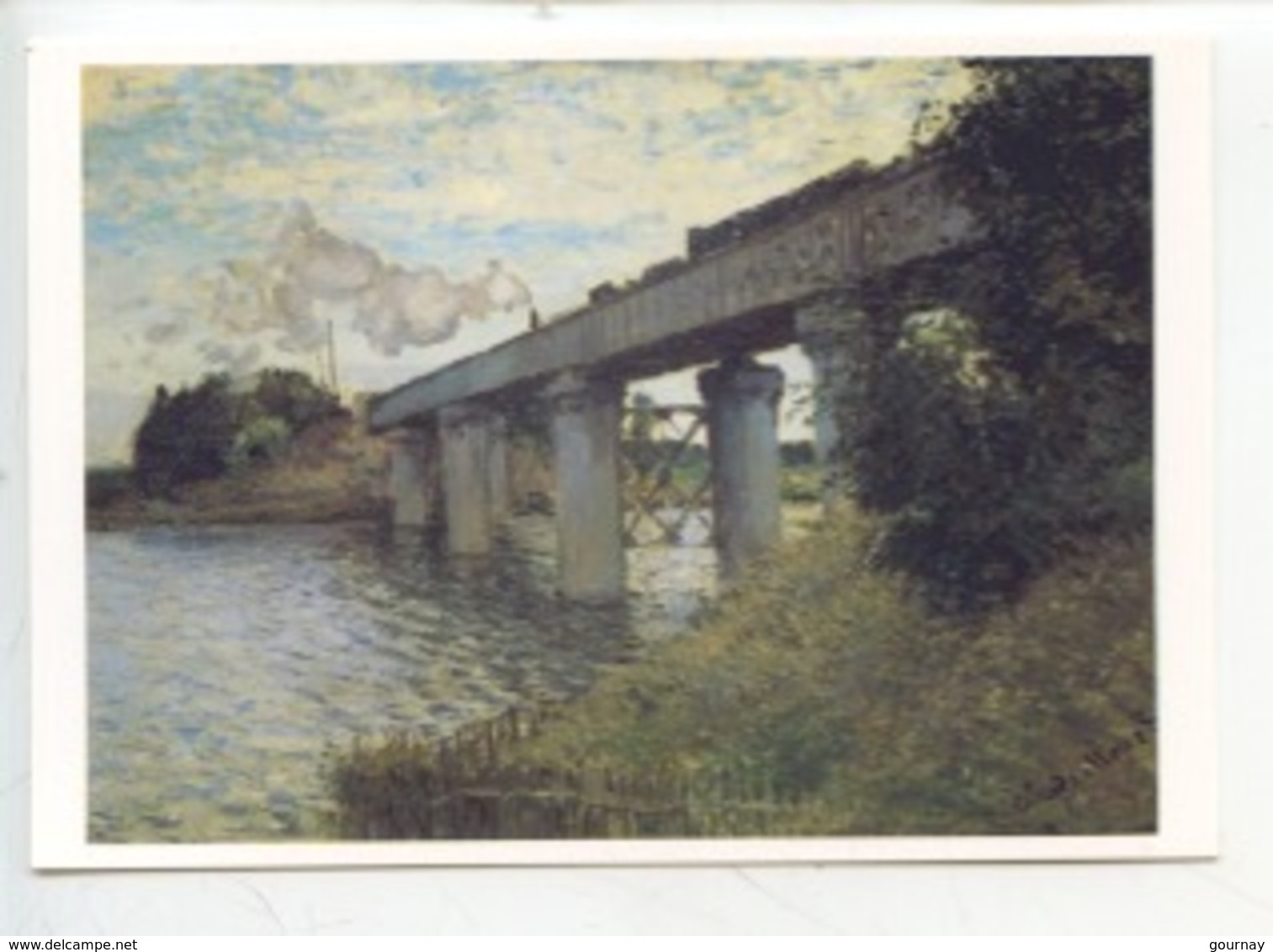 Claude Monet 1840/1926 - Argenteuil : Le Pont Du Chemin De Fer 1873/74 (orsay) Cp Vierge - Pintura & Cuadros