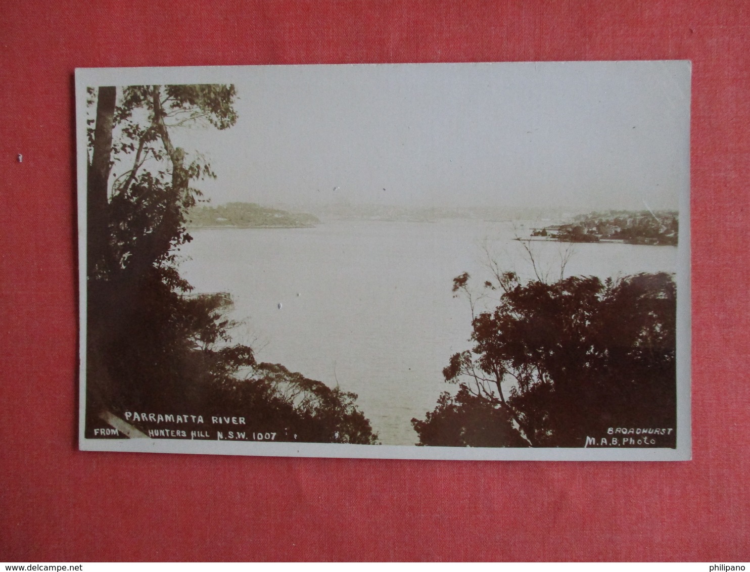 New South Wales (NSW)  RPPC Parramatta River  From Hunters Hill   Ref 3146 - Other & Unclassified