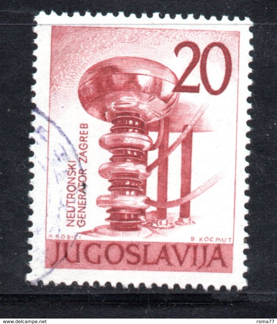 XP3002 - YUGOSLAVIA 1960 , Unificato N.  829  Usato . Generatore - Usati