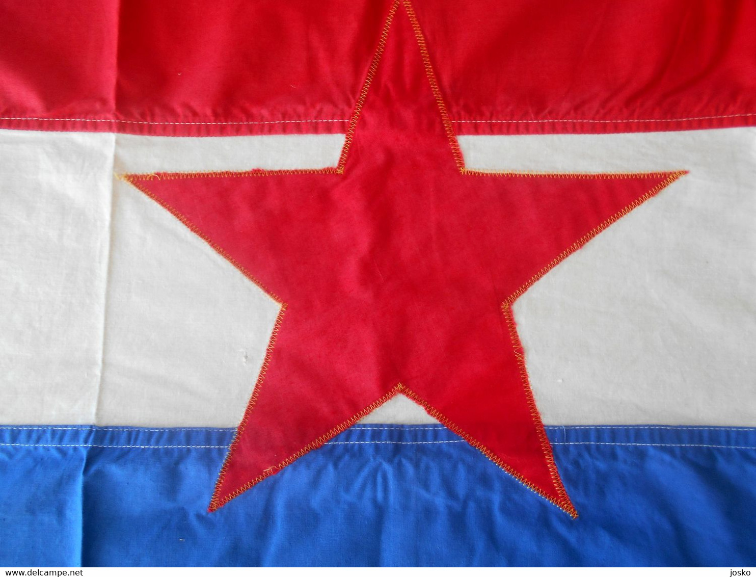 CROATIA Ex YUGOSLAVIA Original Vintage Communist Flag 1980s LARGER SIZE Drapeau Flagge Bandiera Kroatien Croatie Croazia - Banderas