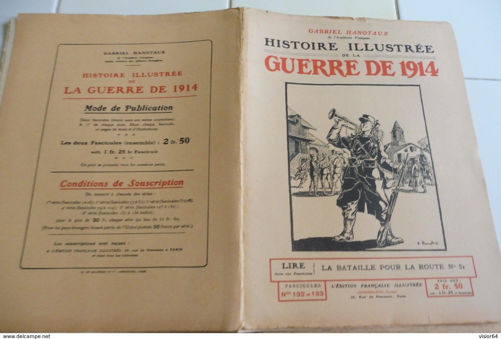 132-133-Histoire Illustrée Guerre 1914 -Rte 51-Nanteuil Le Haudoin-Ferme Montgivroux Nozet-Connantre-Soizy-Fèr E-Normée - French