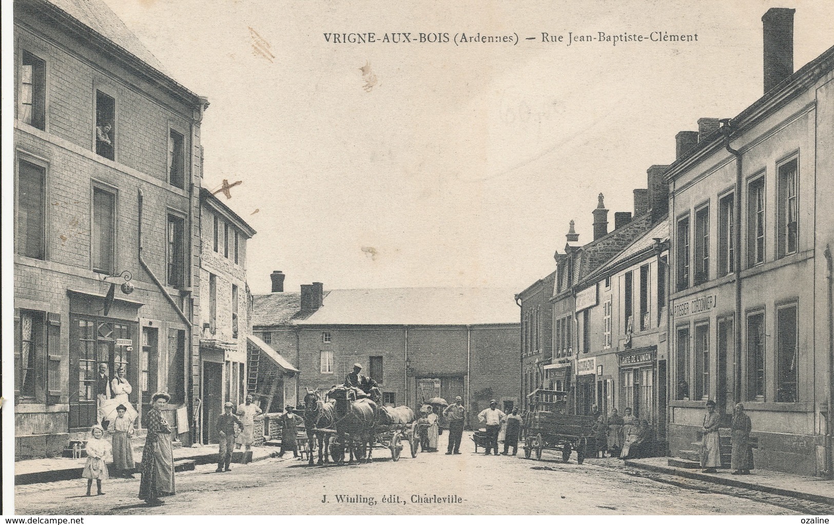 Carte Ancienne  :vrigne-aux-bois Rue Jean Baptiste Clement - Autres & Non Classés