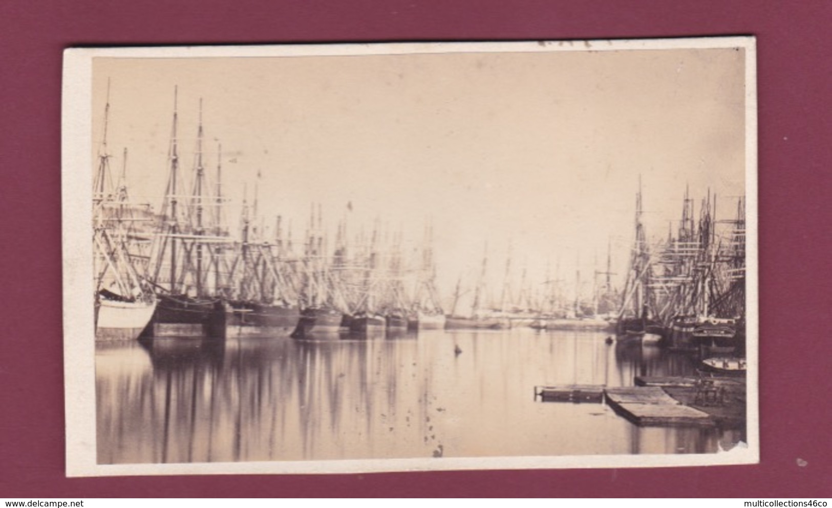 310119 - PHOTO CDV 1865 - 76 LE HAVRE Bassin Du Commerce - Voilier Bateau Marine - Haven