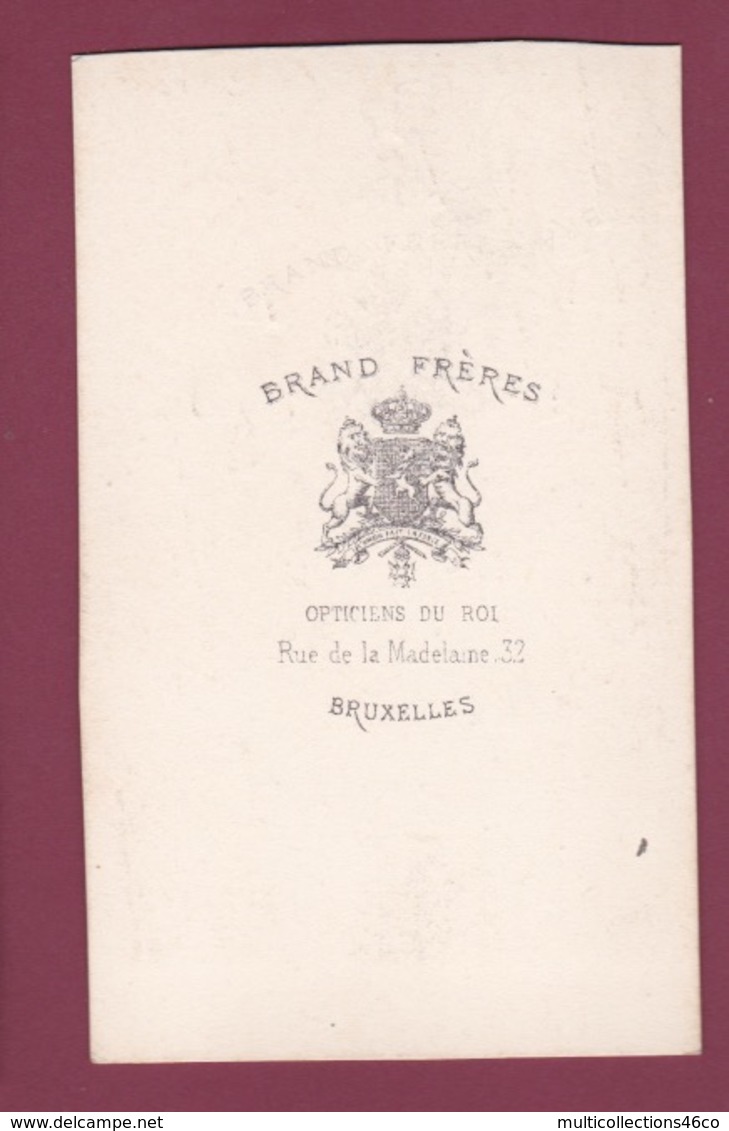 310119 - PHOTO CDV BRAND 1860 1870 - BELGIQUE BRUXELLES Hôtels De La Place Royale - Cafés, Hotels, Restaurants