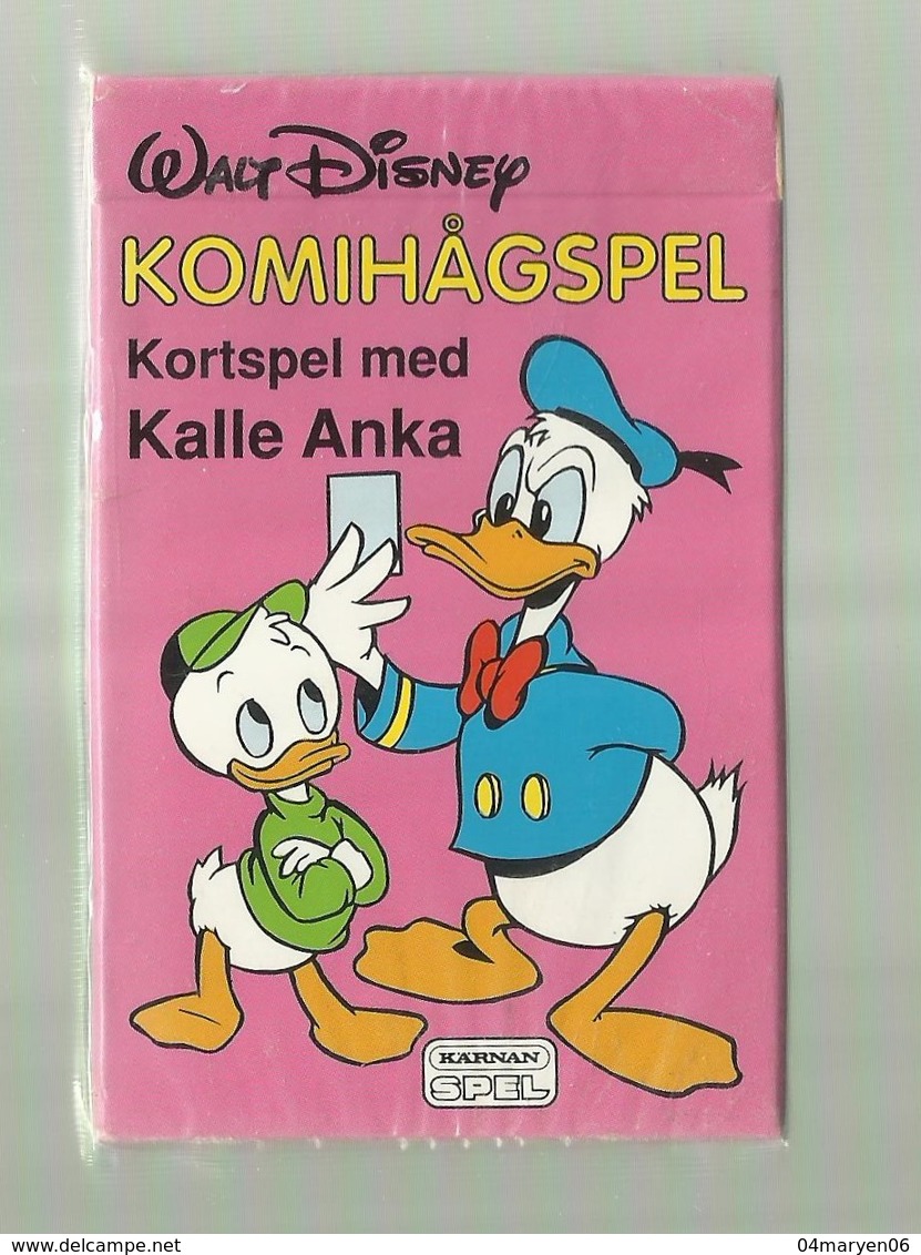 1 X  Zweeds Kaartspel   = "WALT DISNEY " KOMIHAGSPEL -Kortspel Med KALLE  ANKA   "- - Andere & Zonder Classificatie