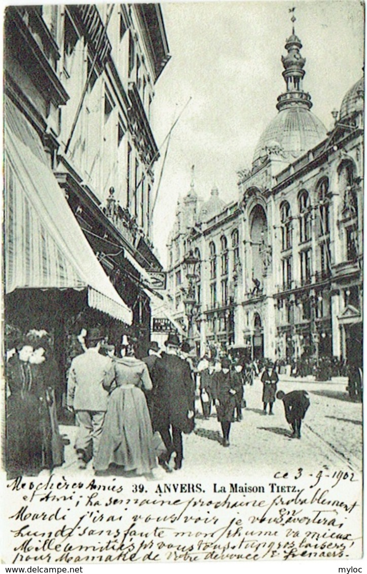 Antwerpen. Anvers. La Maison Tietz. - Antwerpen