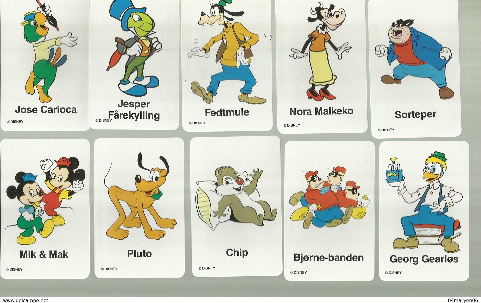 1 X  Zweeds Kaartspel   = "WALT DISNEY " SVARTE  PETTERL -Kortspel Med  De Välkända Disneyfigurerna   "- - Andere & Zonder Classificatie