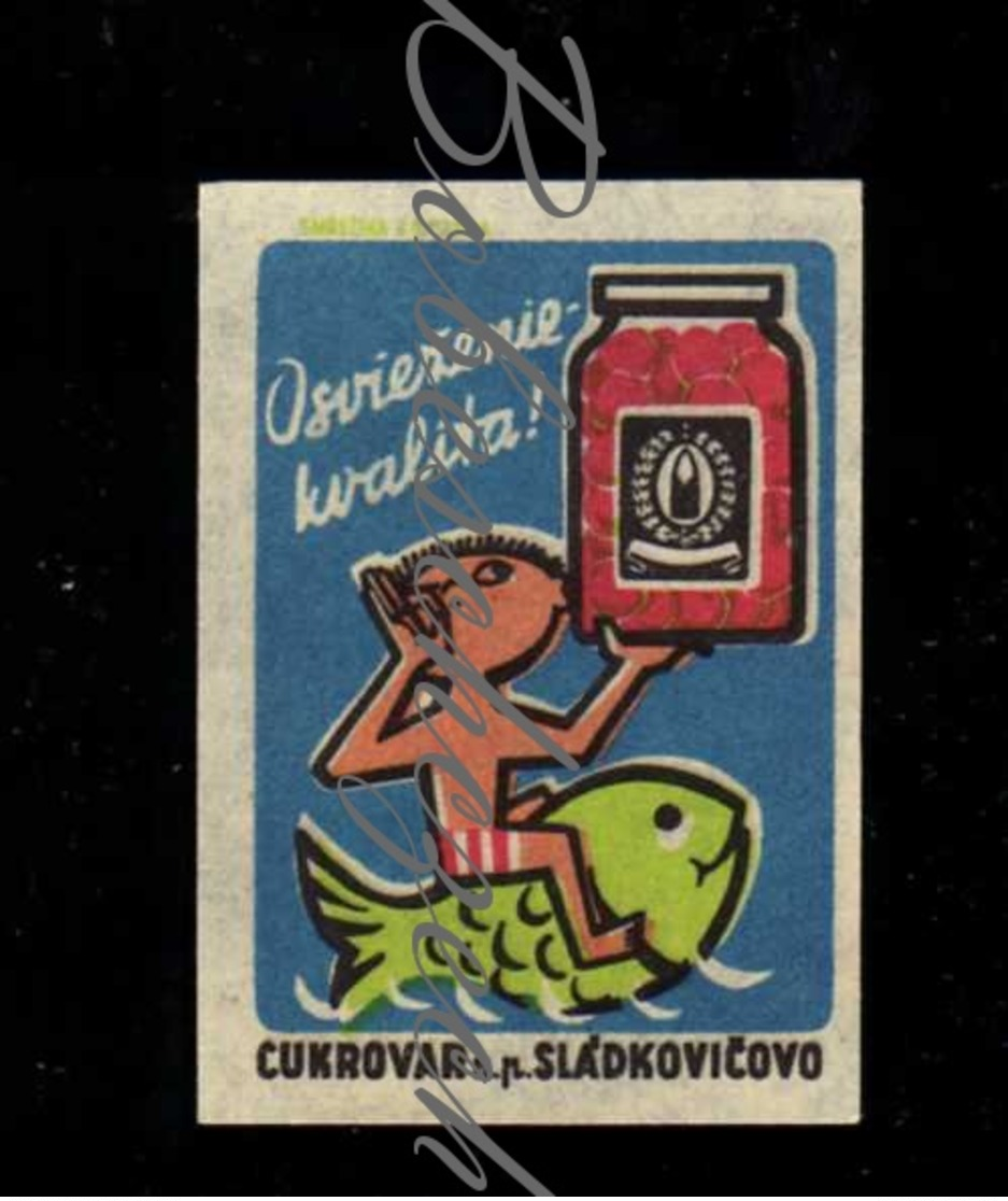 D153 CZECHOSLOVAKIA 1959 Cukrovar Sladkovicovo Canned Preserves - Sugar Refinery Die Konserven  Zuckerraffinery - Luciferdozen - Etiketten