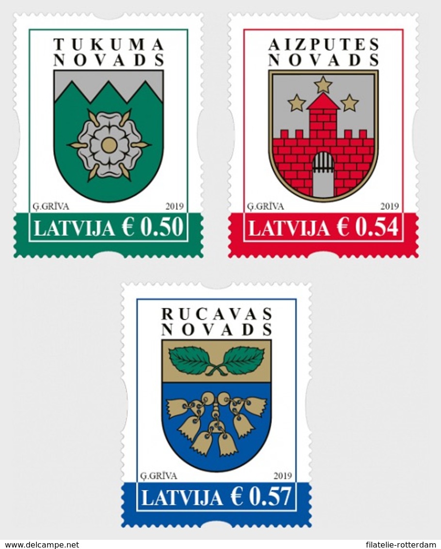 Letland / Latvia - Postfris / MNH - Complete Set Wapenschilden 2019 - Lettland