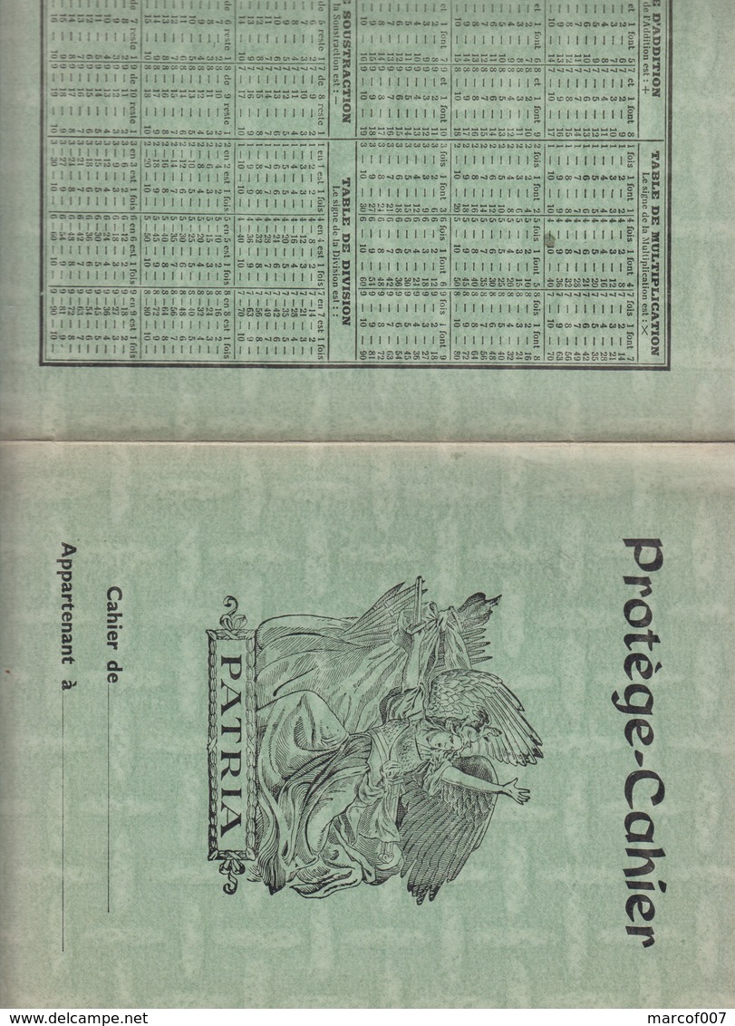 PROTÈGE CAHIER Ancien - PUB PATRIA - Autres & Non Classés