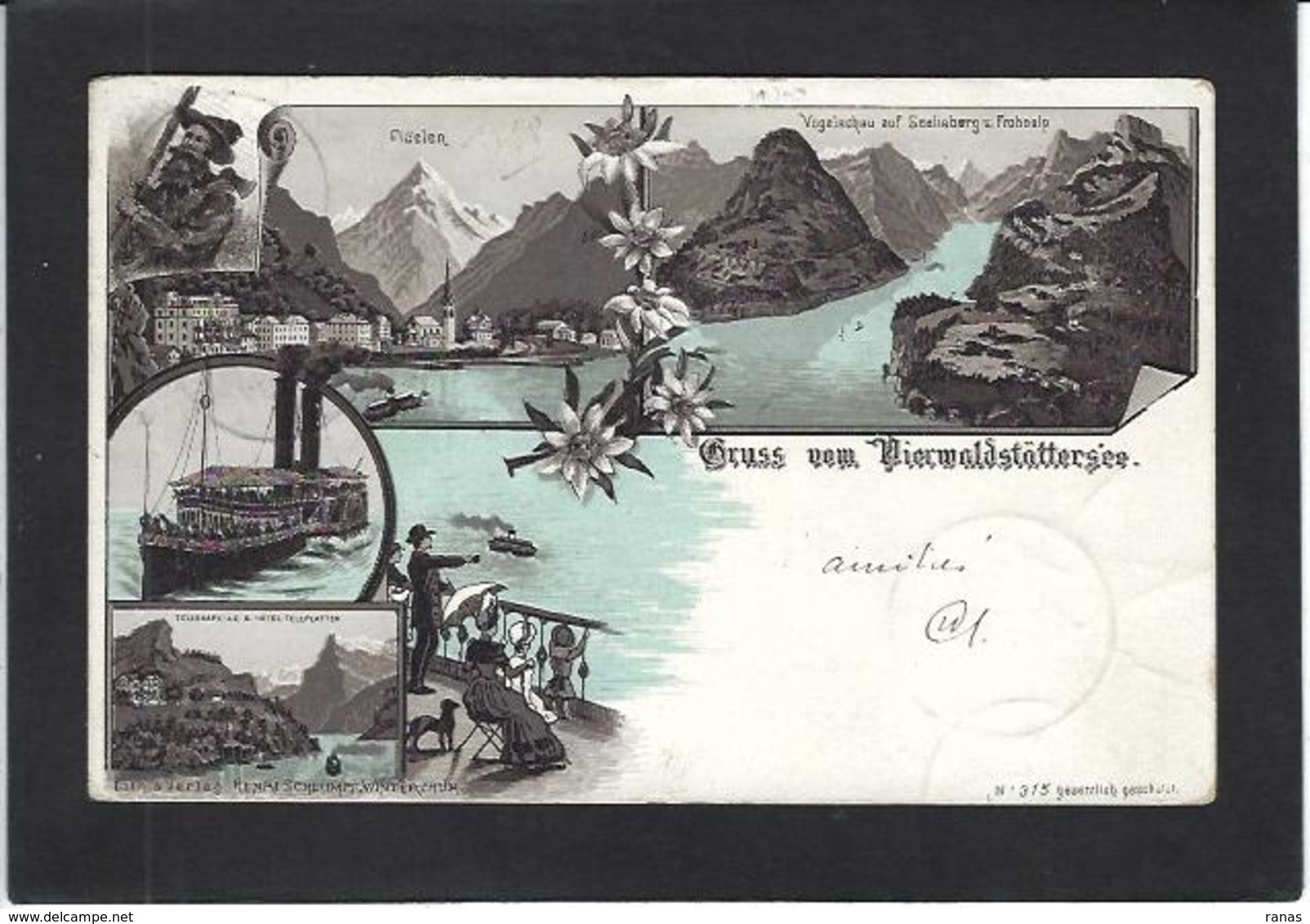 CPA  Suisse Helvétia Schweiz Svizzera Circulé En 1898 Précurseur FLUELEN Gruss - Flüelen