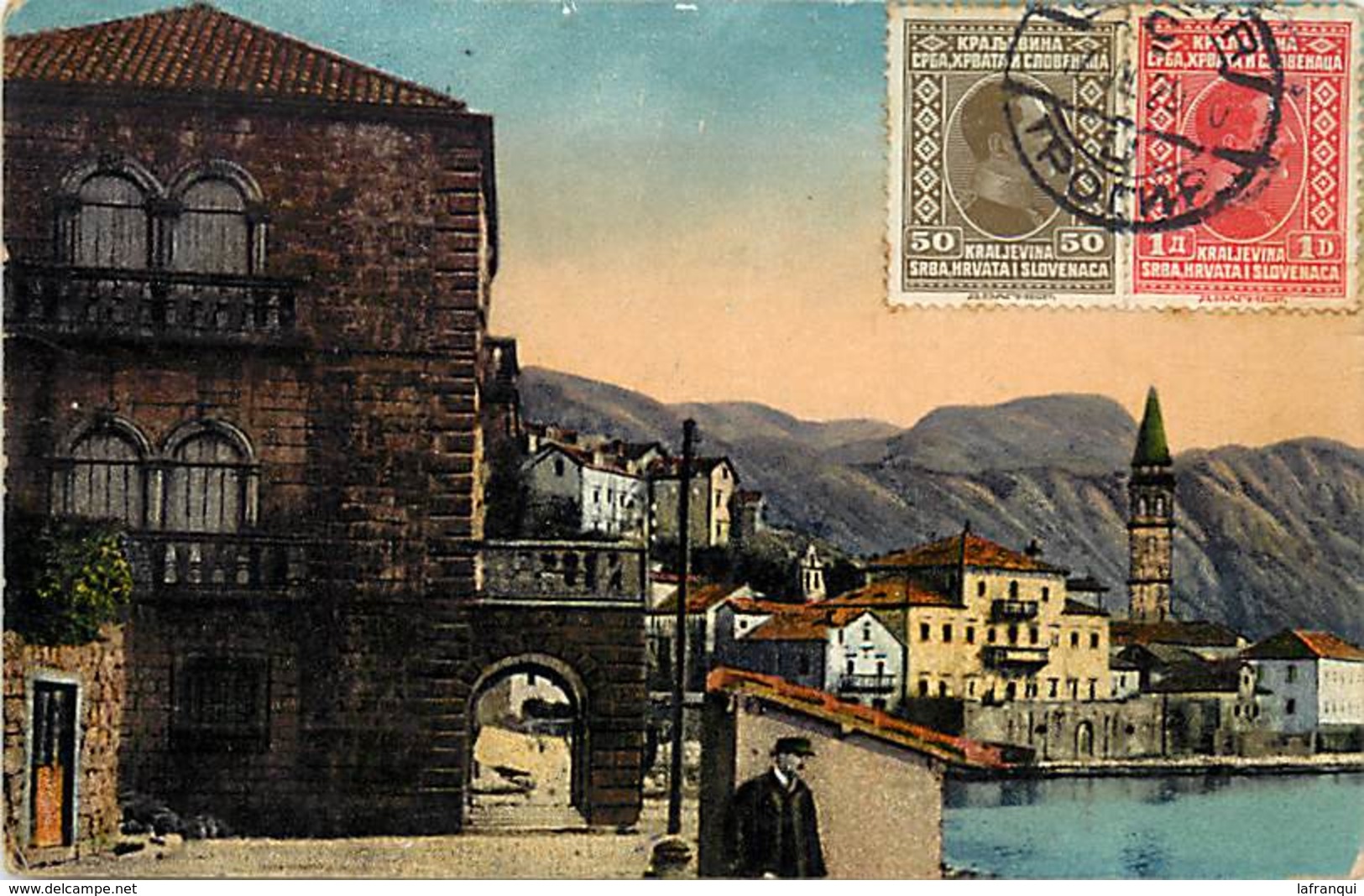 Pays Div -ref R21- Montenegro - Perast - Carte Bon Etat - - Montenegro