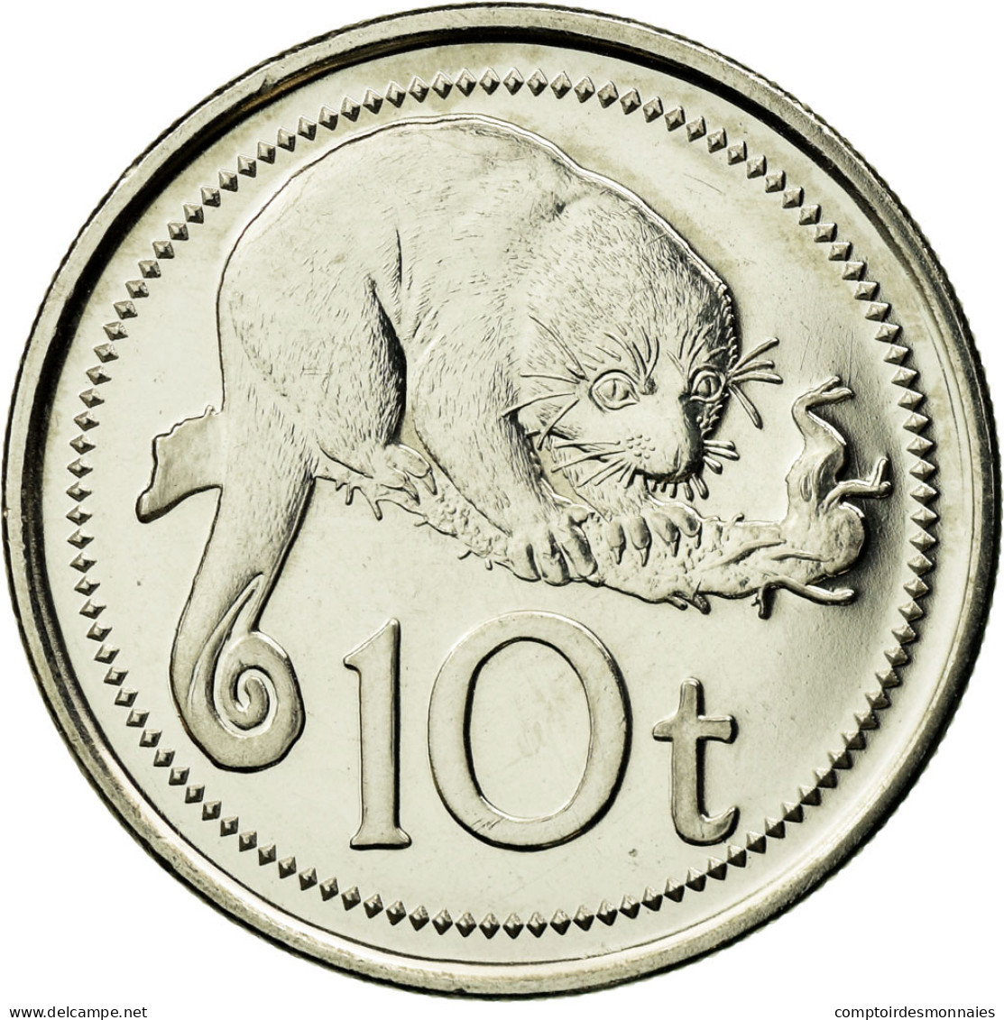 Monnaie, Papua New Guinea, 10 Toea, 2006, SPL, Nickel Plated Steel, KM:4a - Papouasie-Nouvelle-Guinée