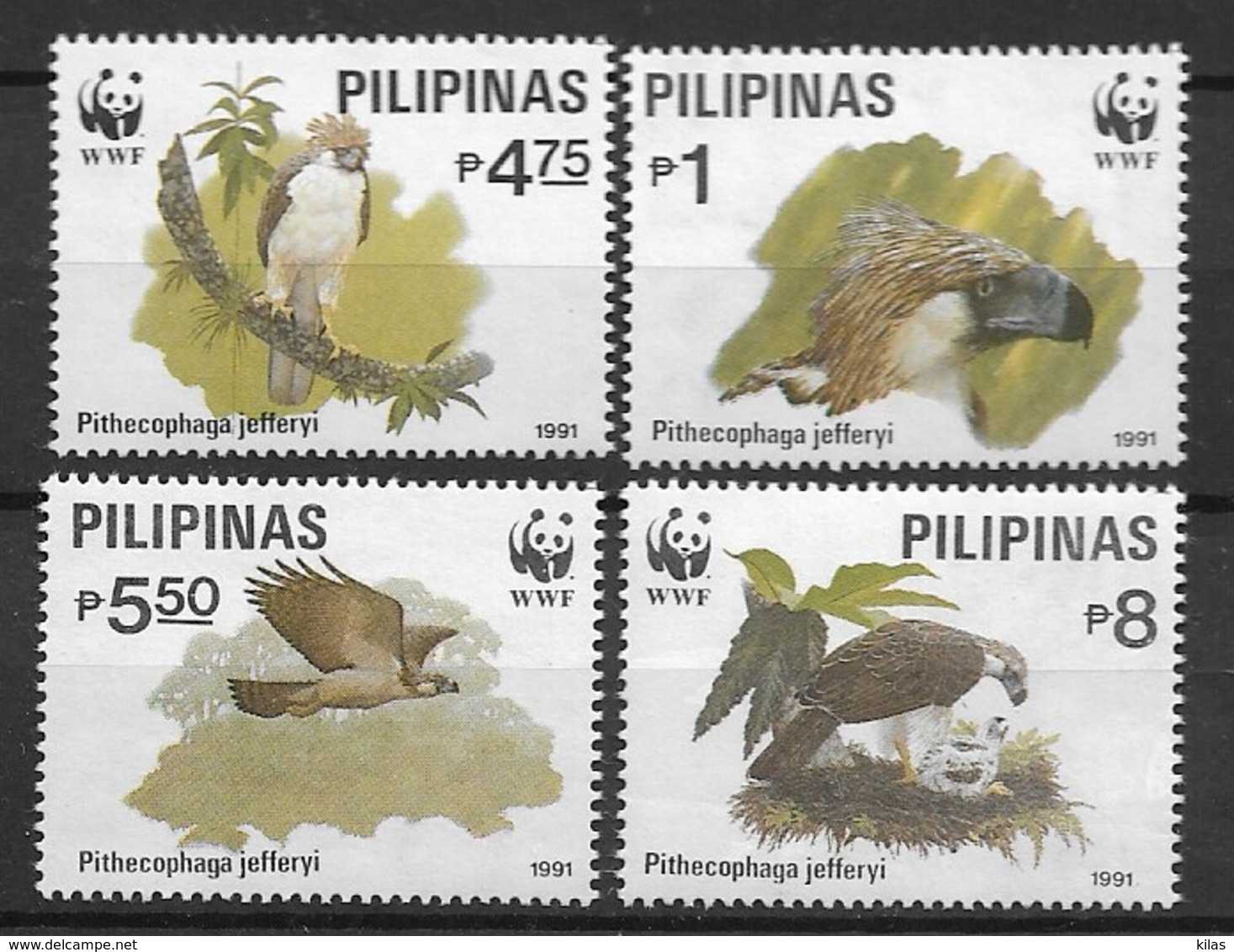 PHILIPPINES 1991 WWF Birds - Autres & Non Classés