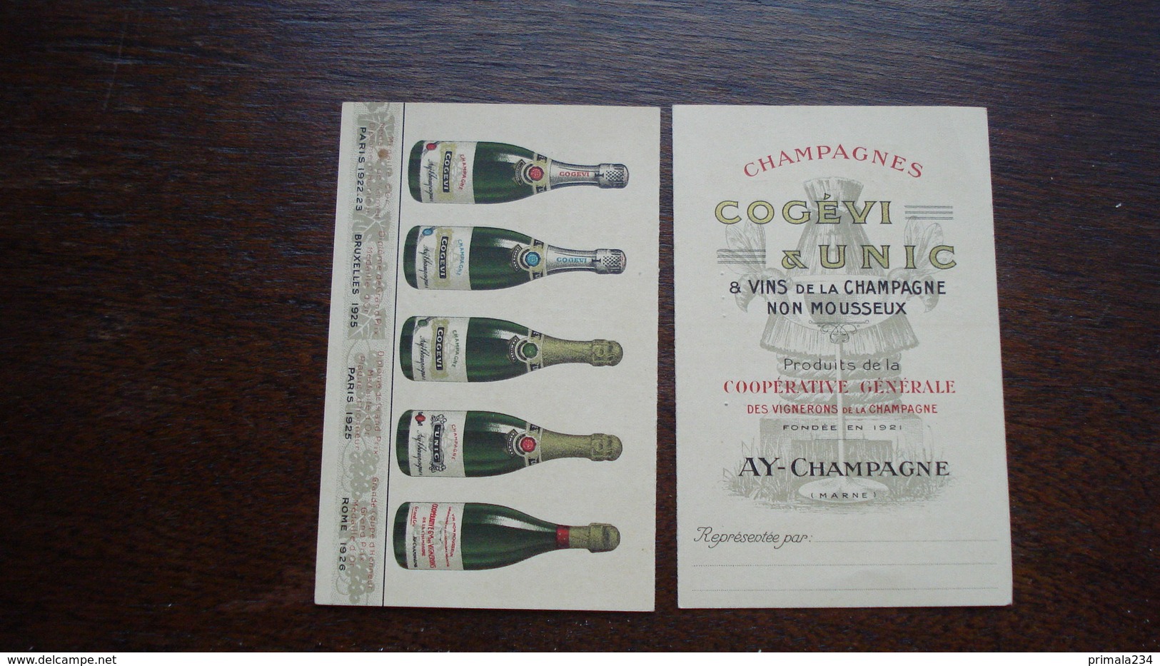 AY- TARIFS COGEVI - Ay En Champagne