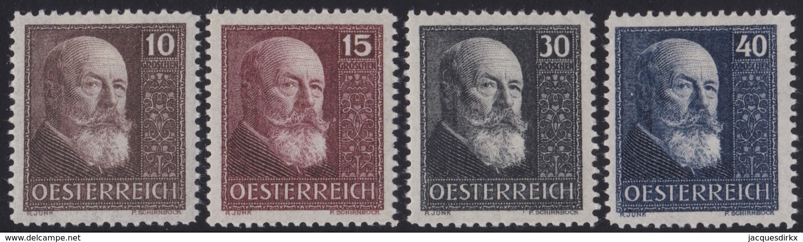 Osterreich      .   Yvert   .   374/377      .    *     .    Ungebraucht    .    /    .   Mint-hinged - Ongebruikt