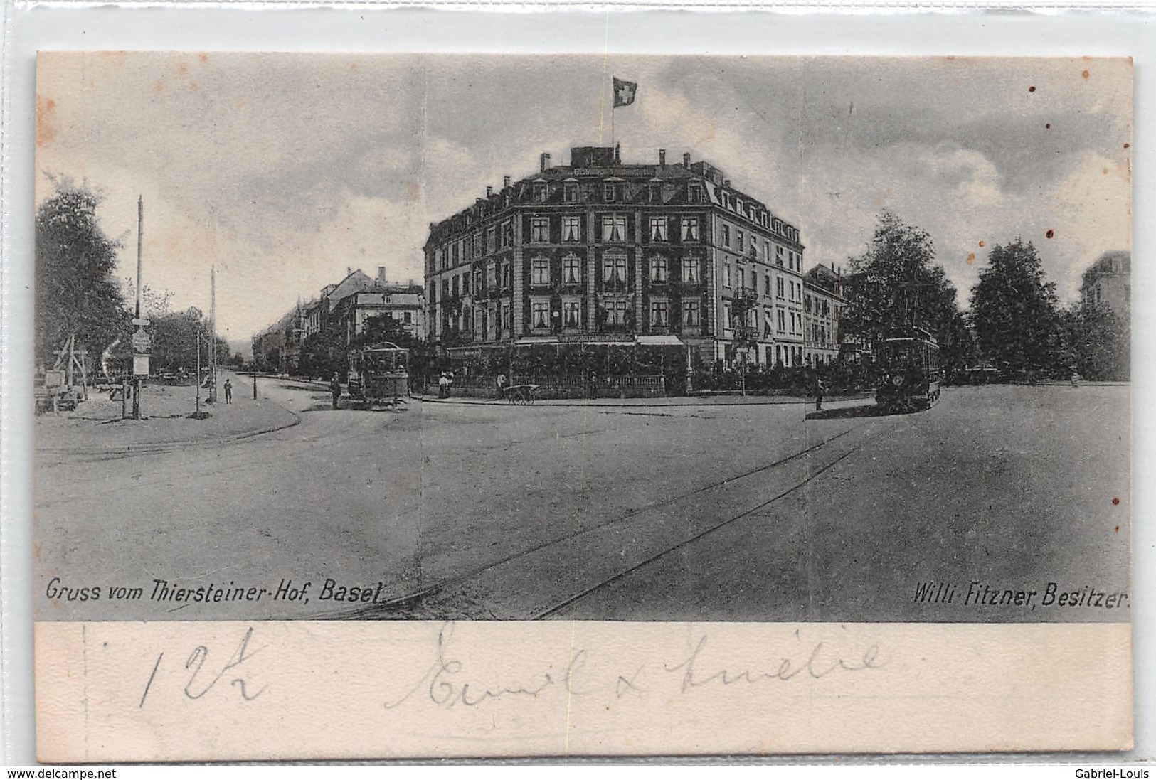 Gruss Vom Thiersteiner  Basel - Tram - Basilea