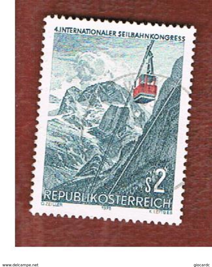 AUSTRIA -  SG  1737   -   1975 INT. ROPEWAYS CONGRESS -  USED ° - Usati