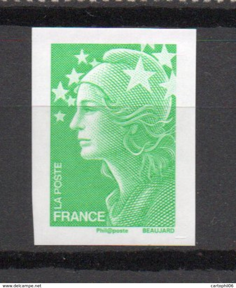 - FRANCE N° 4186d - (TVP) Vert Marianne De Beaujard 2008 - NON DENTELÉ - Cote 100 EUR - - Non Classés