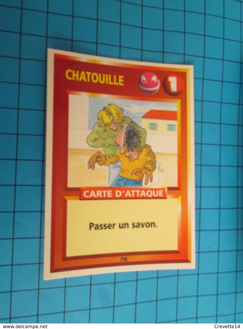 1551-1575 : TRADING CARD 1991 JEU "CANAILLES" PANINI / CHATOUILLE - PASSER UN SAVON - Autres & Non Classés