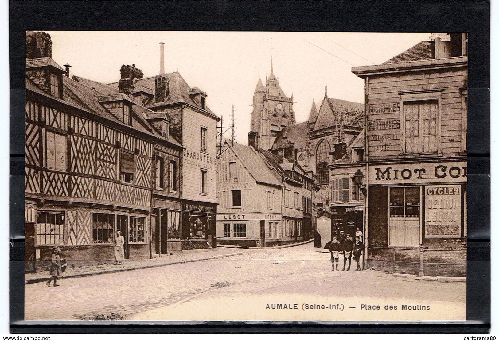 Aumale / Place Des Moulins / Cycles De Dion-Bouton / Ed. L'Hoste - Aumale