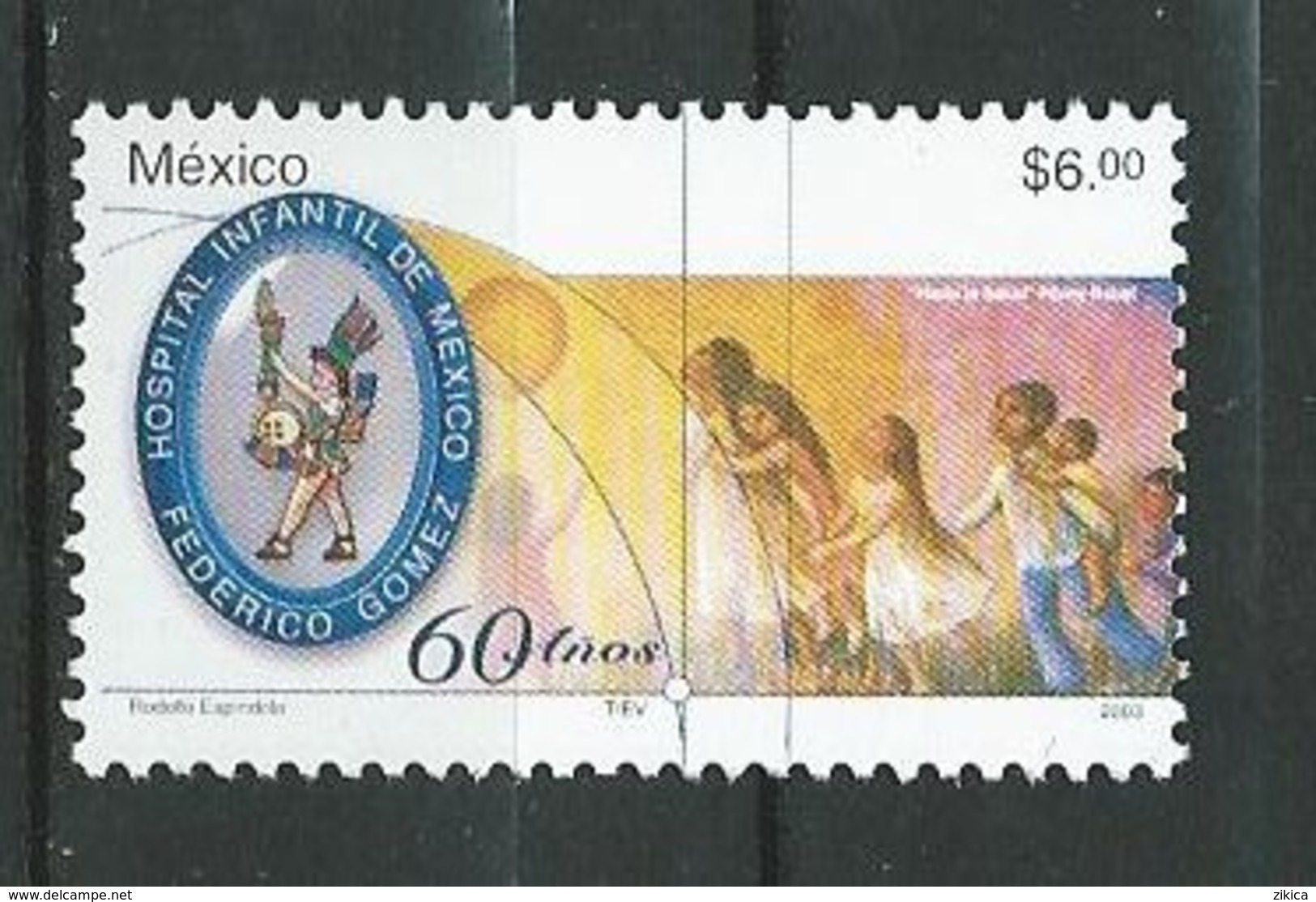 Mexico 2003 The 60th Anniversary Of Frederico Gomez Children's Hospital.Health.Medicine.Youth. MNH - Messico