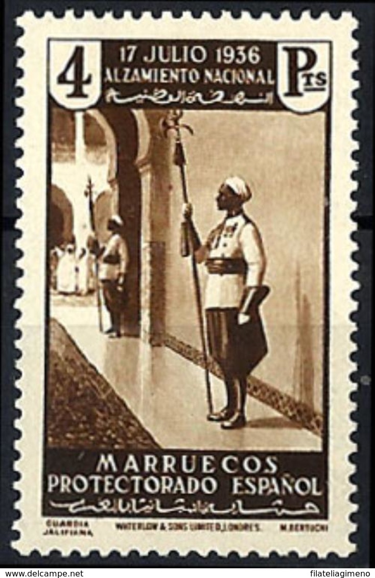 Marruecos Español Nº 183 Con Charnela - Marruecos Español