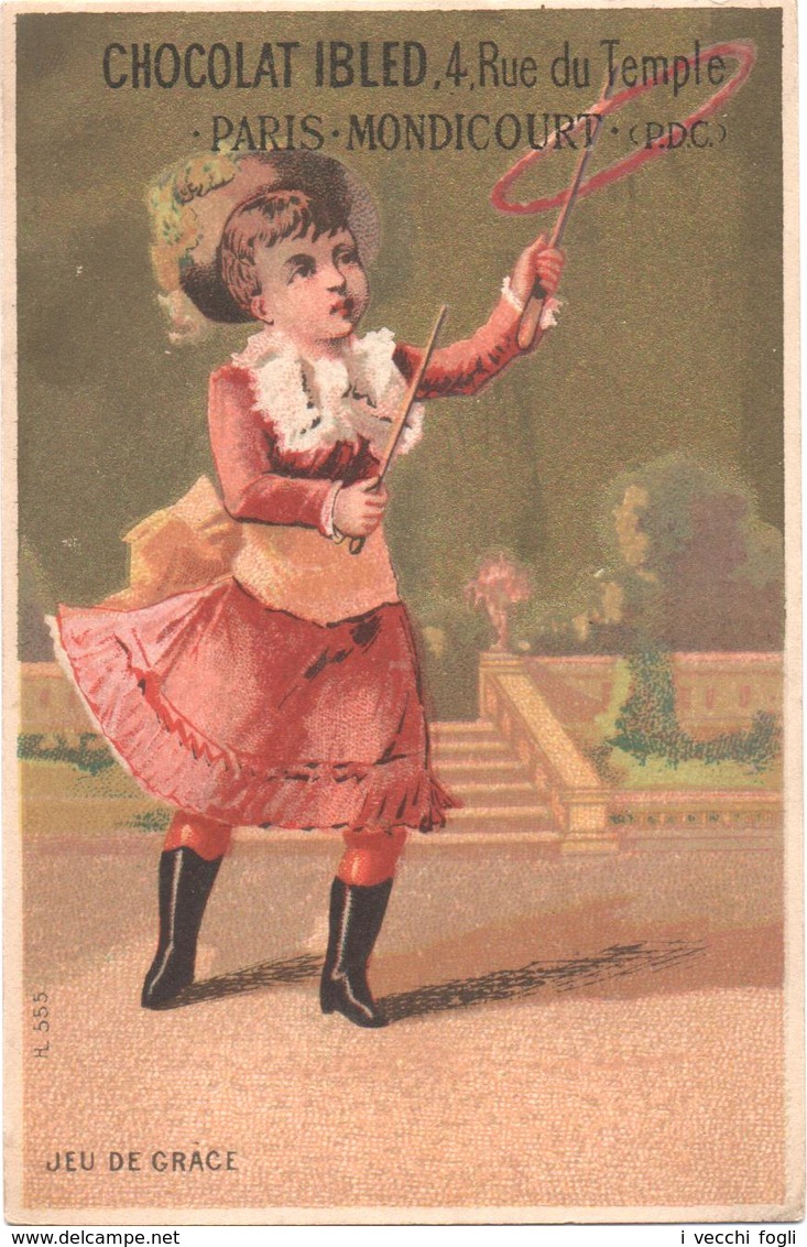 Figurina, Chromo, Victorian Trade Card. Giochi. Les Jeux. Jeu De Grace. - Ibled