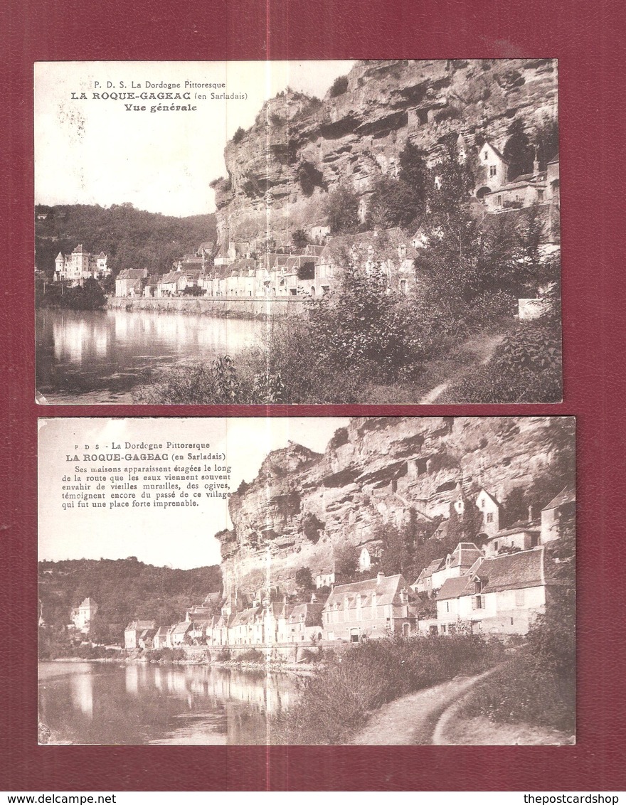 CPA DEUX 2 - LA ROQUE GAGEAC -  DORDOGNE PICTORESQUE CARTES POSTALES - Autres & Non Classés