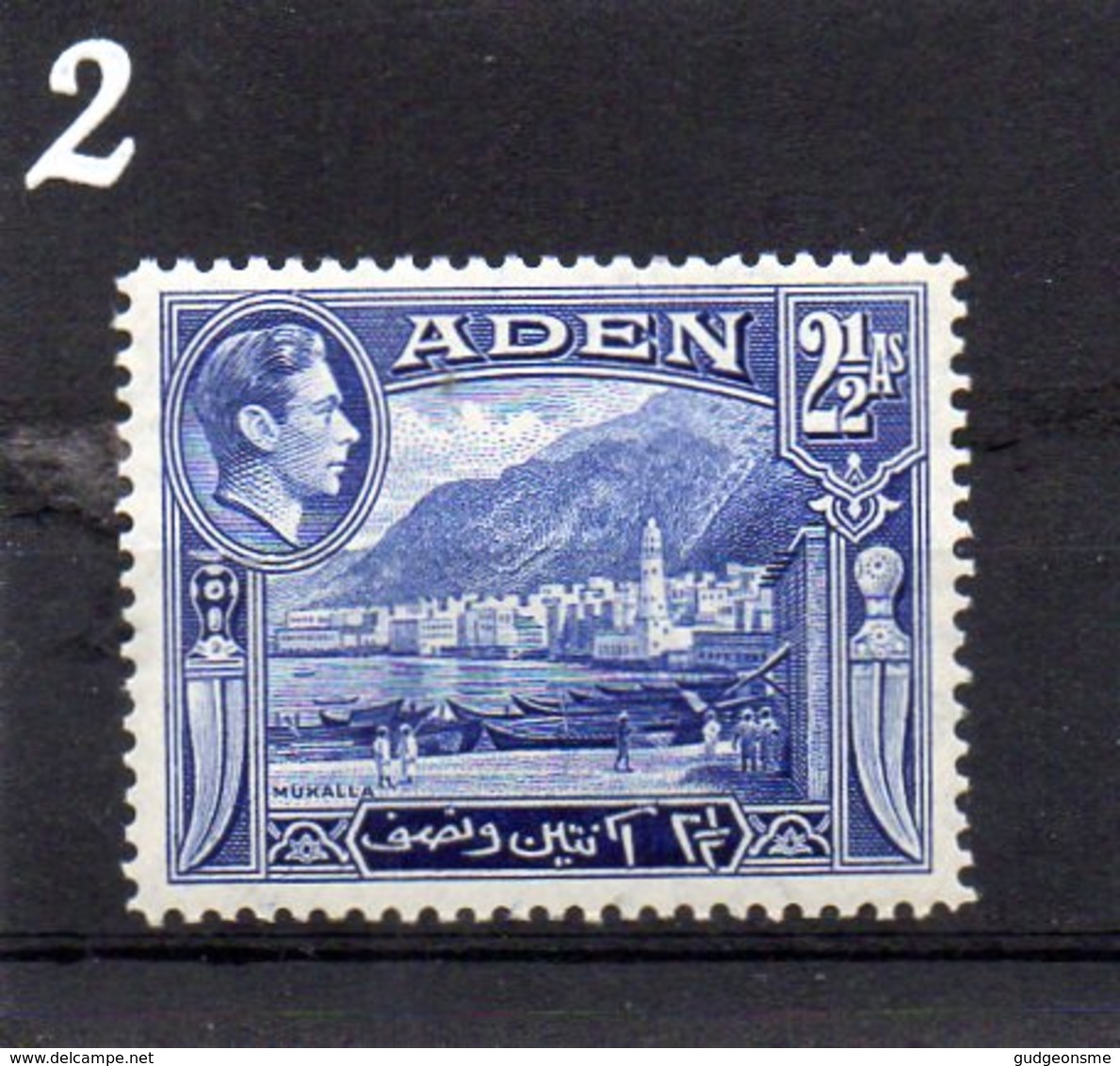 ADEN 1939 GV1 2 1/2A MNH - Aden (1854-1963)