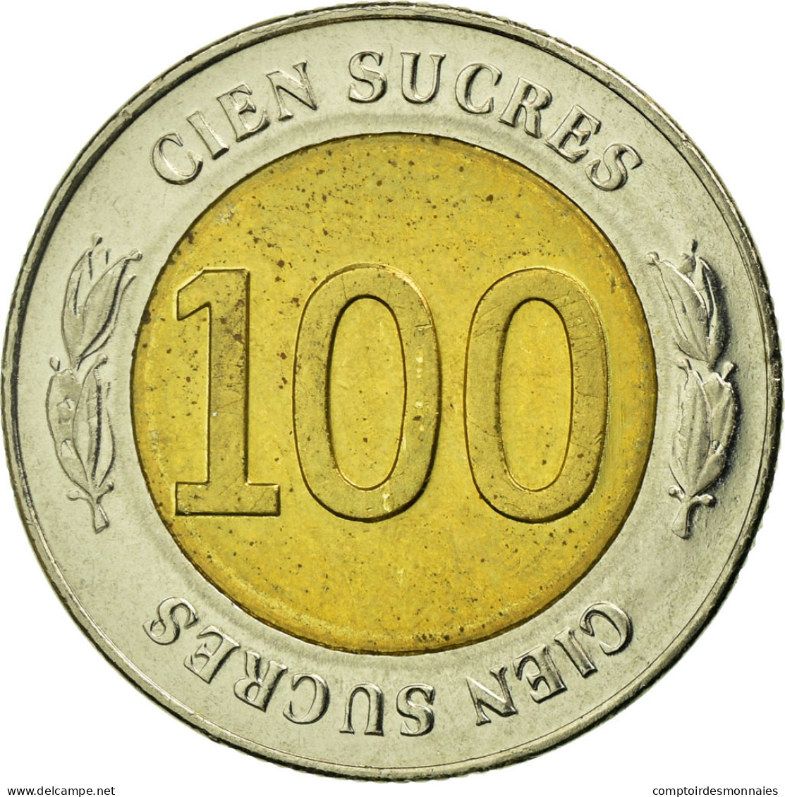 Monnaie, Équateur, 70th Anniversary - Central Bank	1997, 100 Sucres, 1997, TTB - Equateur