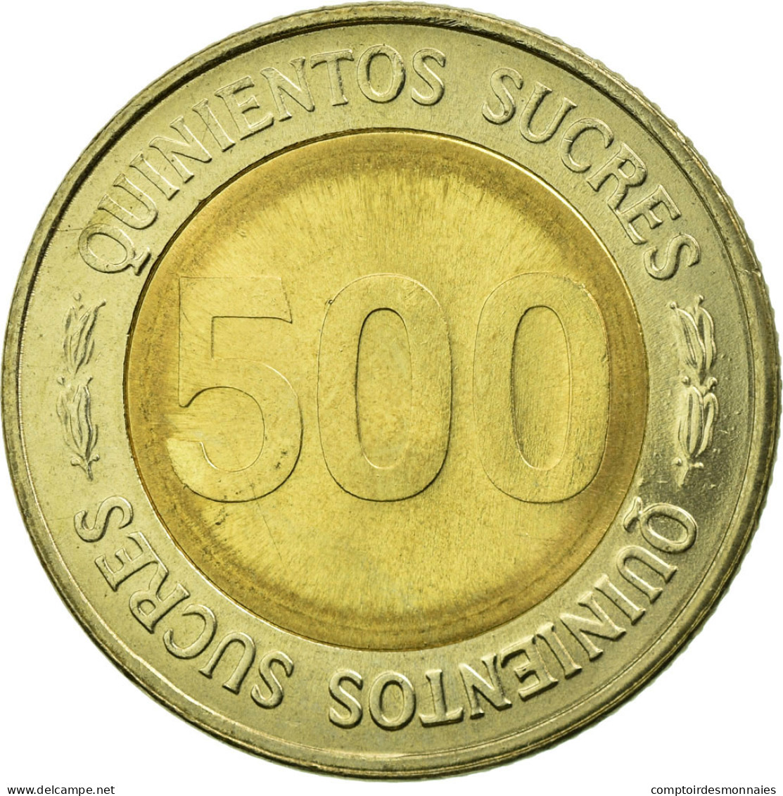 Monnaie, Équateur, 70th Anniversary - Central Bank	1997, 500 Sucres, 1997, TTB - Ecuador