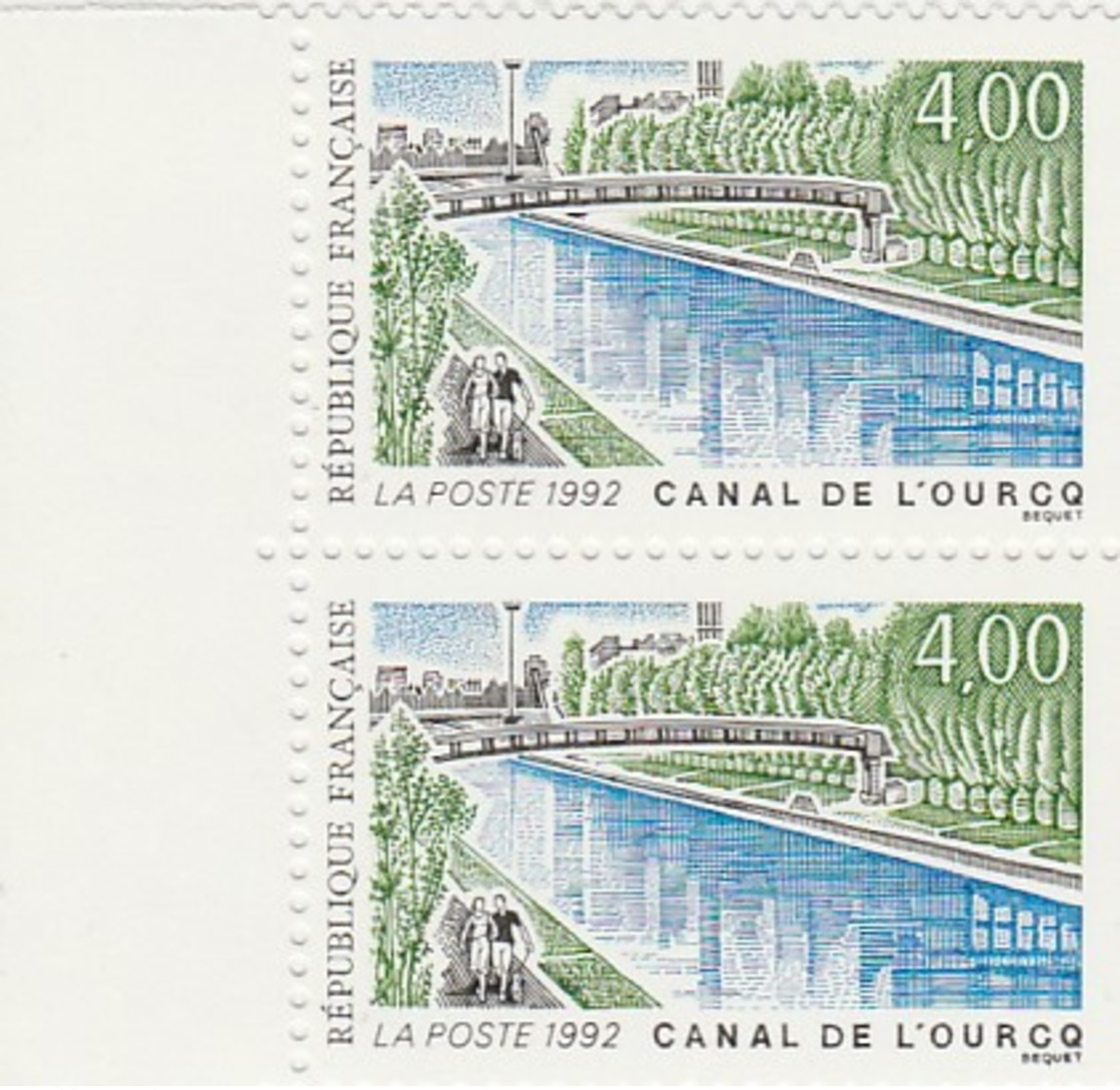 FRANCE 1992 N°2764** CANAL DE L'OURCQ LA PAIRE BDF - Neufs