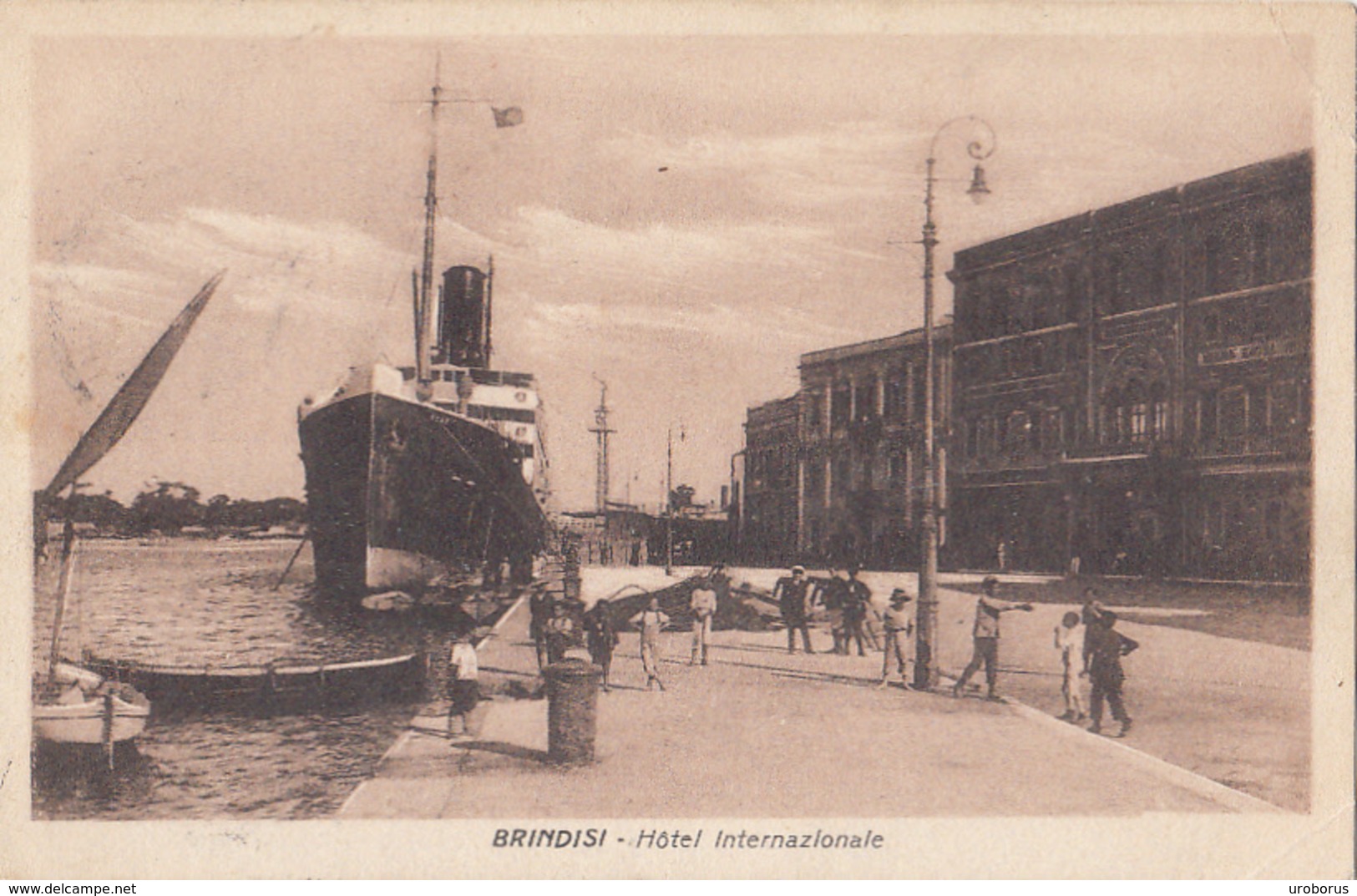 ITALY - Brindisi 1925 - Hotel Internazionale - Steamer - Brindisi