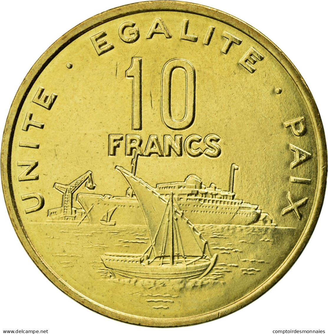 Monnaie, Djibouti, 10 Francs, 2007, Paris, SUP, Aluminum-Bronze, KM:23 - Djibouti