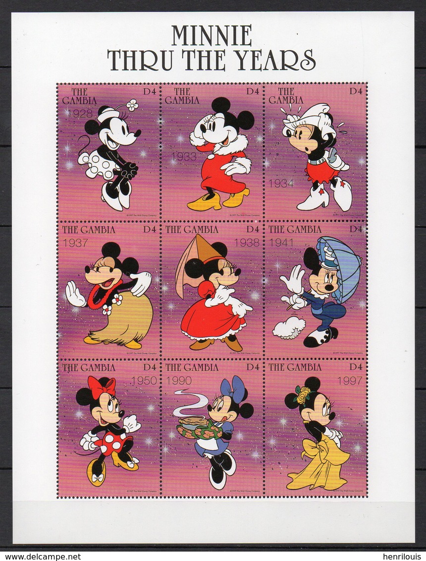 GAMBIE   Timbres Neufs ** De 1997   ( Ref 6056 )   Disney - Gambie (1965-...)