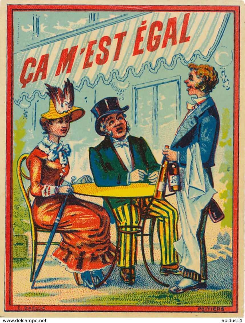 AN 357 -/ ETIQUETTE    LIQUEUR - CA M'EST EGAL - Other & Unclassified