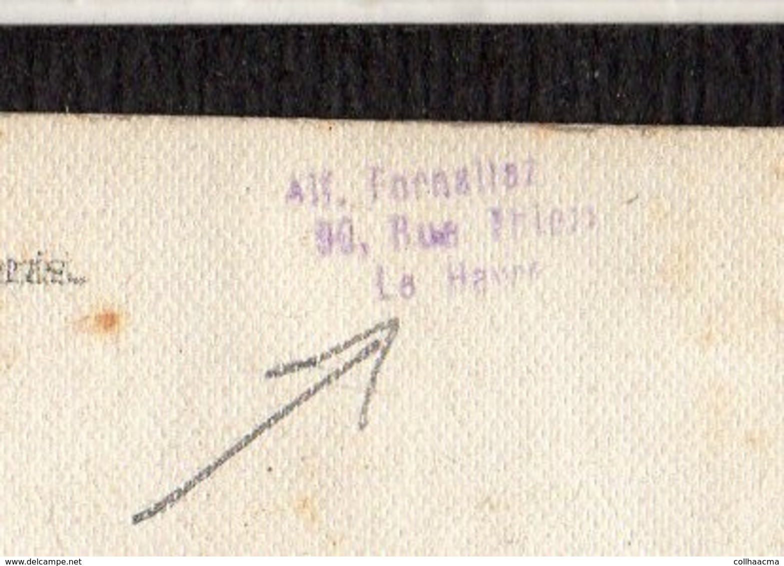 Carte Photo D'une Famille Dont Un Soldat Ou Poilu  / Photographe Alf. Forgallaz ? Rue Thiers ?  Le Havre  Ou Voir Verso - Fotografie