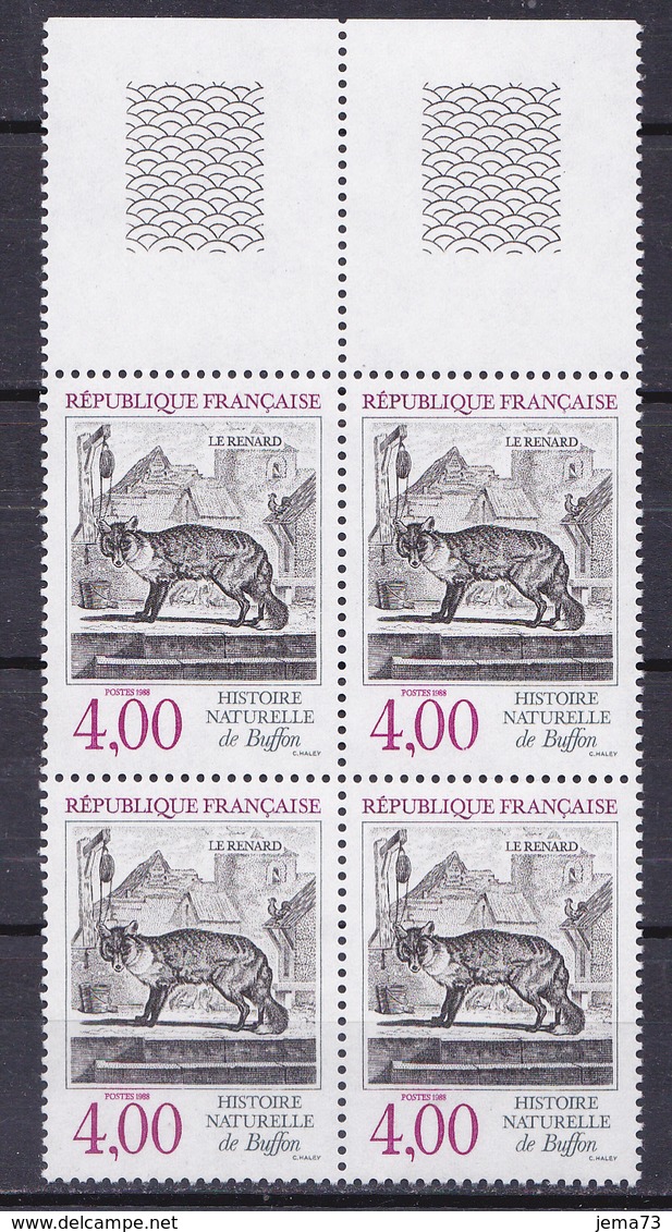 N° 2541 Série Nature Le Renard: Un Bloc De 4 Timbres Neuf Impeccable - Unused Stamps