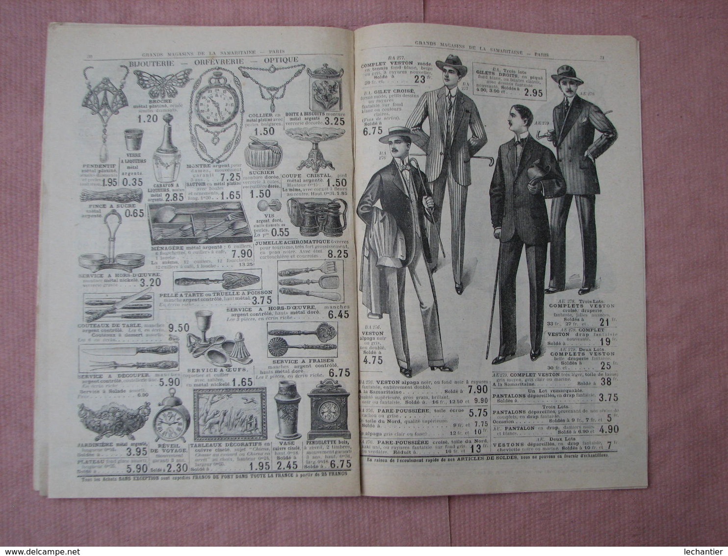 La Samaritaine 1911 -1913 - 2 Catalogues Soldes D'été  Et Soldes Fin De Saison TBE - 1900-1940