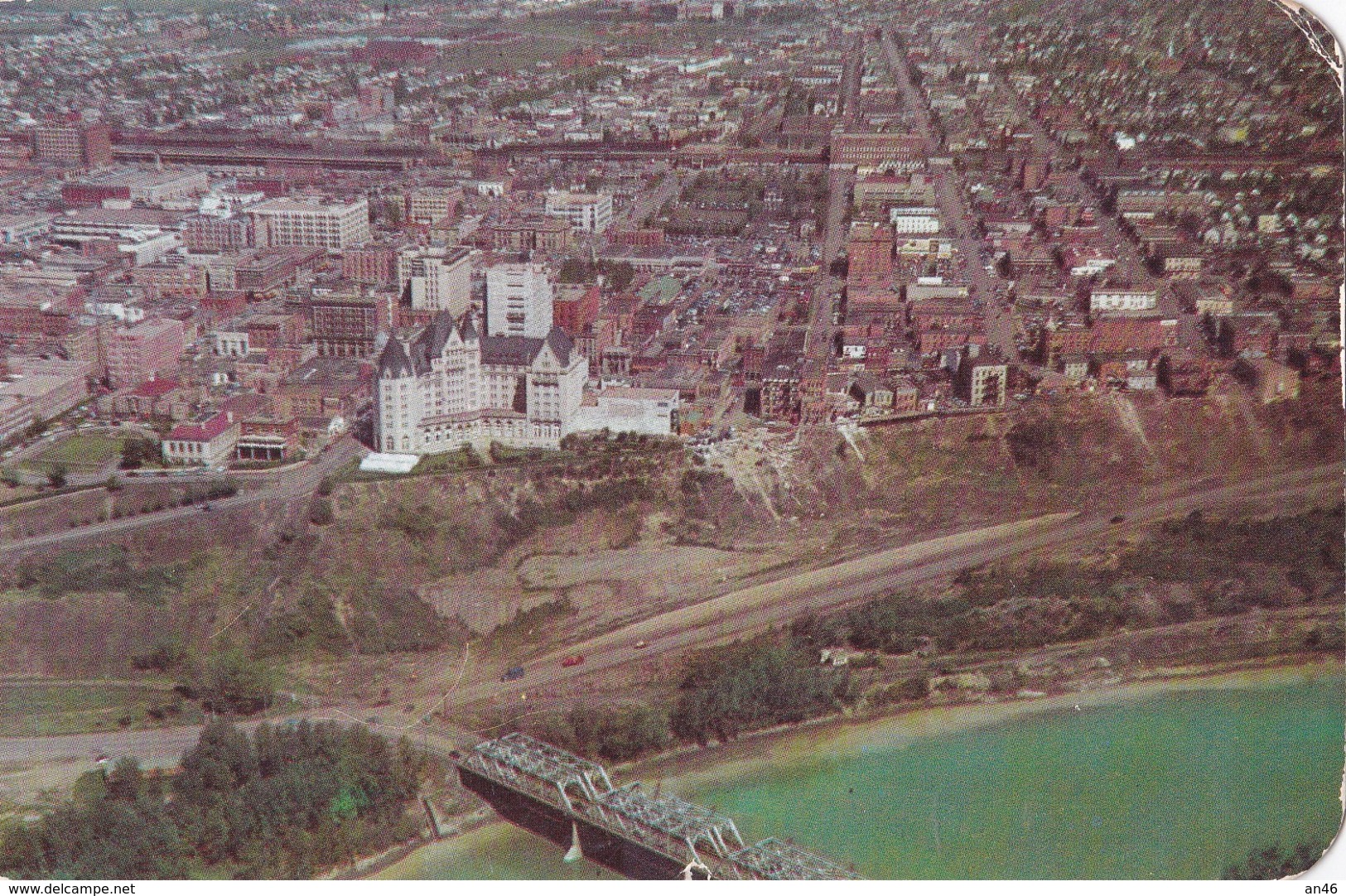 EDMONTON AERIAL VIEW OF THE MACDONALD HOTEL  VG AUTENTICA 100% - Edmonton