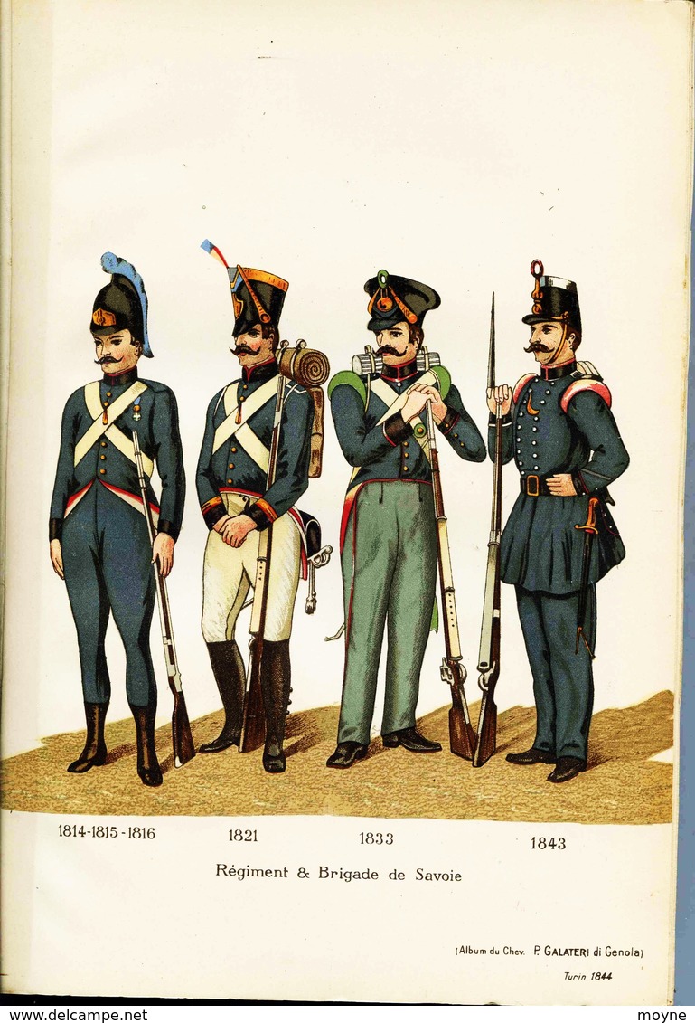 Militaria - E.O  LA BRIGADE DE SAVOIE - par le Baron DU BOURGET  (1660 - 1860) - RARE , Savoie Armée