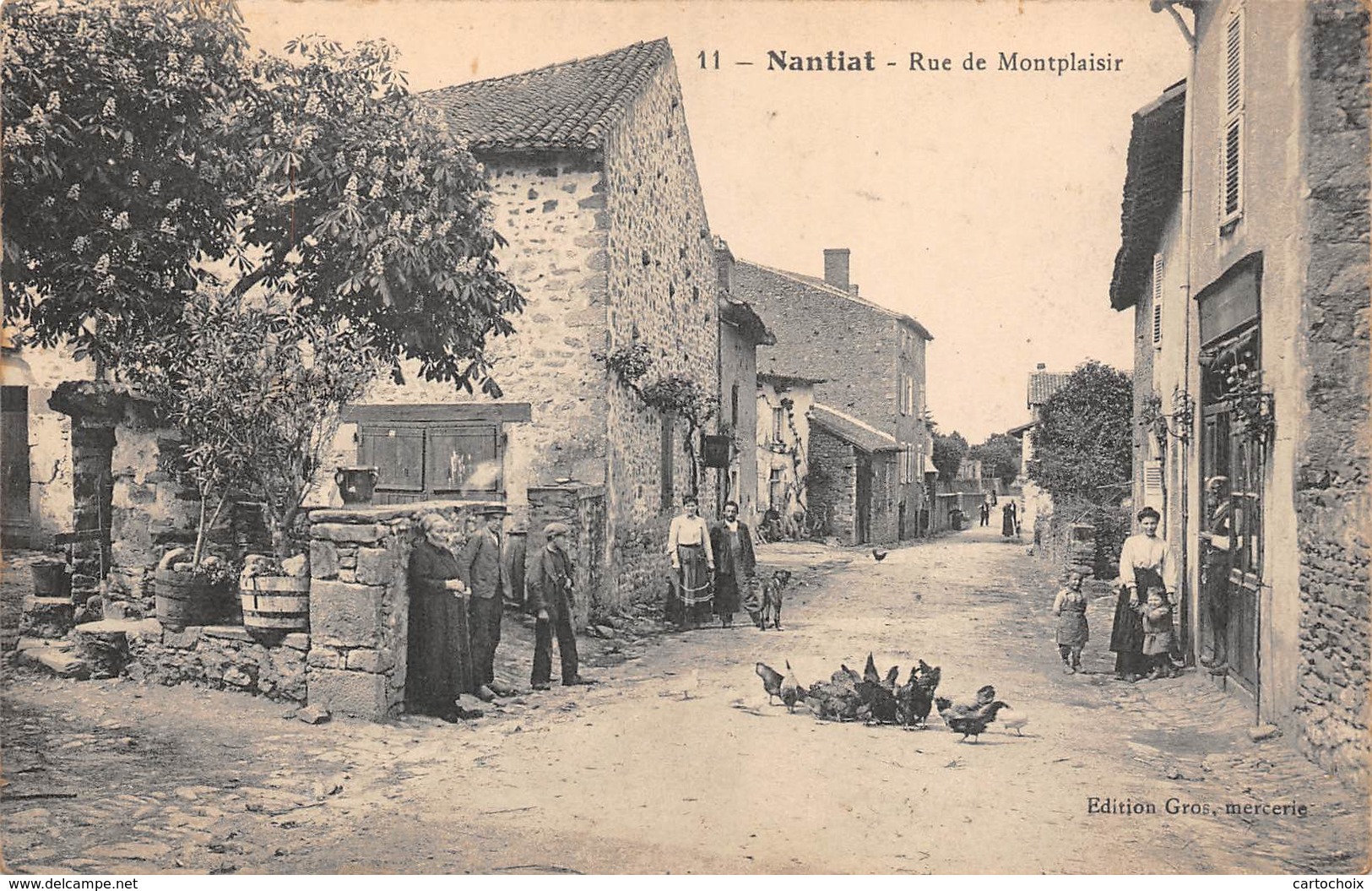 87 - Nantiat - Rue De Montplaisir Magnifiquement Animée - La Basse-Cour - Plan N°2 - Nantiat