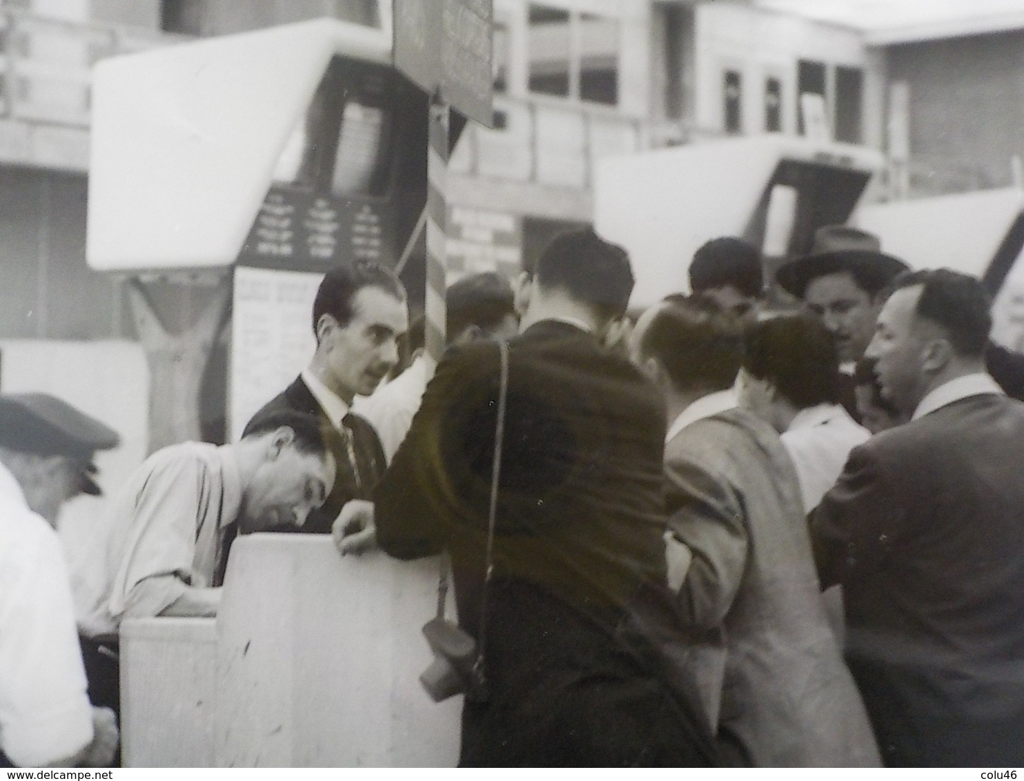 1960 Photo Originale Grand Format Avion Sabena Embarquement Passagers Valises Bruxelles Brussel - Aviation