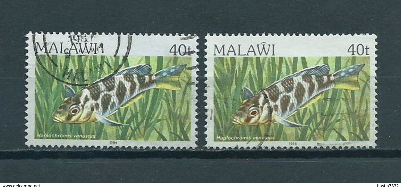 1984/86 Malawi Fish,poisson,fische Used/gebruikt/oblitere - Malawi (1964-...)