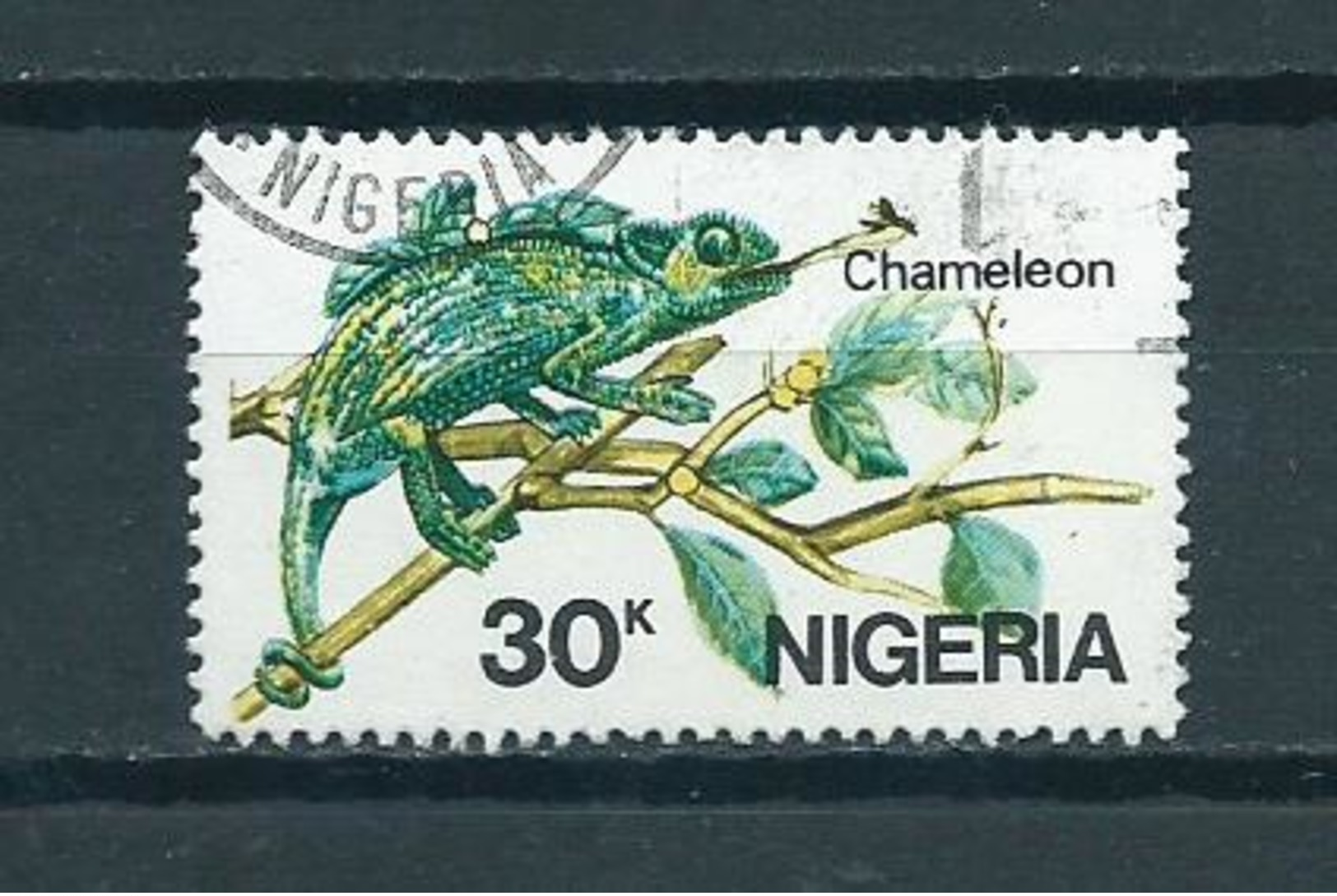 1986 Nigeria Kameleon,chameleon 30k. Used/gebruikt/oblitere - Nigeria (1961-...)